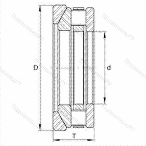 Подшипник роликовый упорный RTW 622 от производителя  INA Подшипник роликовый упорный RTW 622 от производителя  INA