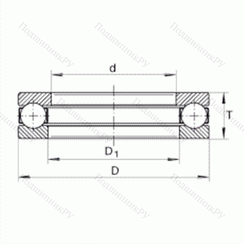 Подшипник шариковый упорный 944