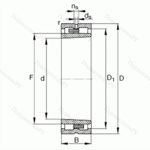 Подшипник роликовый радиальный NNU 4956-S-K-M-SP от производителя  FAG Подшипник роликовый радиальный NNU 4956-S-K-M-SP от производителя  FAG