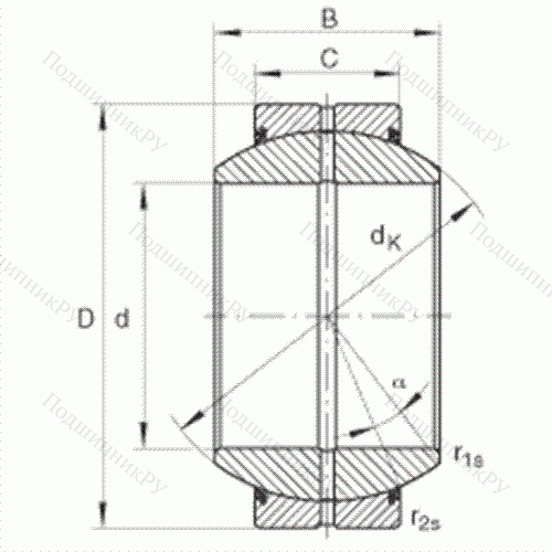 Подшипник шарнирный GE 35-FO-2RS