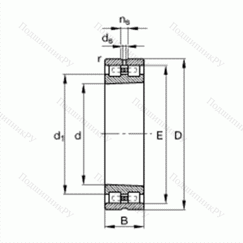 Подшипник роликовый радиальный NN 3056-AS-K-M-SP от производителя  FAG Подшипник роликовый радиальный NN 3056-AS-K-M-SP от производителя  FAG