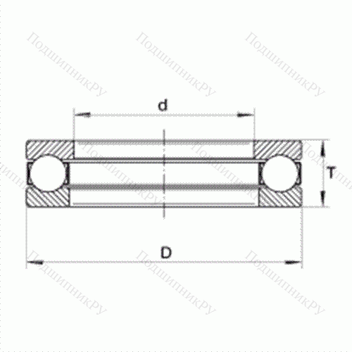 Подшипник шариковый упорный XW 8 от производителя  INA Подшипник шариковый упорный XW 8 от производителя  INA