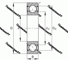 Подшипник 6004-C-2HRS в Перми