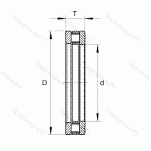 Подшипник роликовый упорный RTL 44 от производителя  INA Подшипник роликовый упорный RTL 44 от производителя  INA