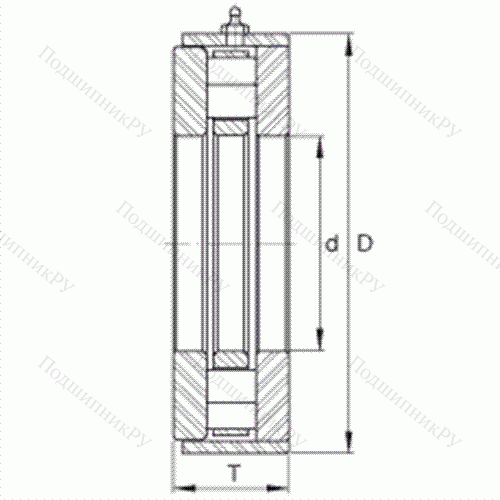 Подшипник роликовый упорный RWCT 23 от производителя  INA Подшипник роликовый упорный RWCT 23 от производителя  INA