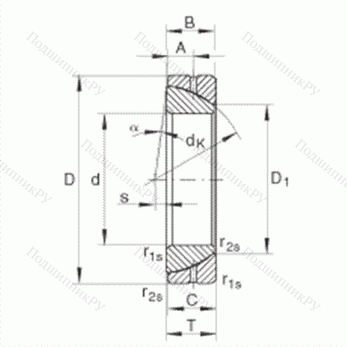 Подшипник шарнирный GE 100-SX